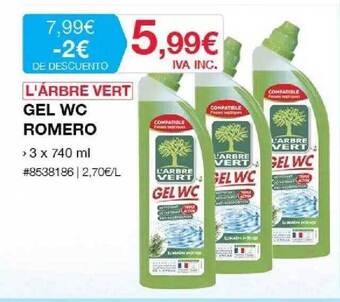 Costco L'arbre Vert Gel Wc Romero oferta