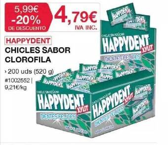 Costco Happydent Chicles Sabor Clorofila oferta