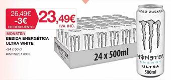 Costco Monster Bebida Energética Ultra White oferta