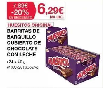 Costco Huesitos Original Barritas De Barquillo Cubierto De Chocolate Con Leche oferta