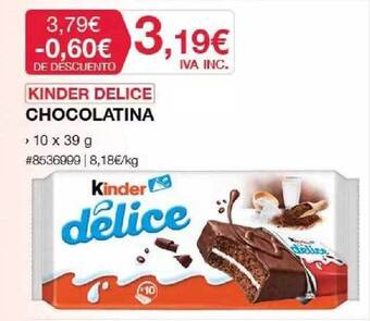 Costco Kinder Delice Chocolatina oferta