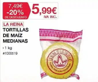 Costco La Reina Tortillas De Maíz Medianas oferta