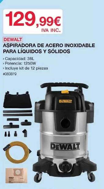 Costco Dewalt Aspiradora De Acero Inoxidable Para Líquidos Y Sólidos oferta