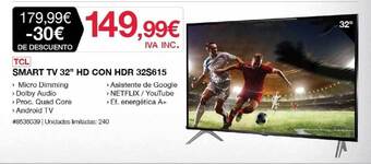 Costco Tcl Smart Tv 32 oferta