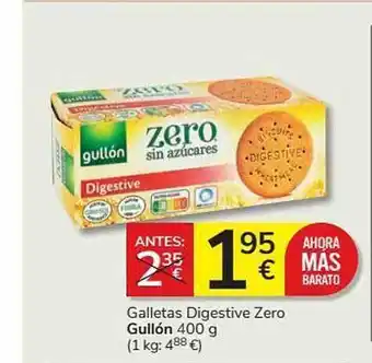 Supermercados Charter Galletas Digestive Zero Gullón oferta