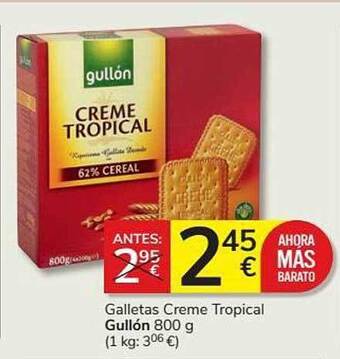 Supermercados Charter Galletas Creme Tropical Gullón oferta