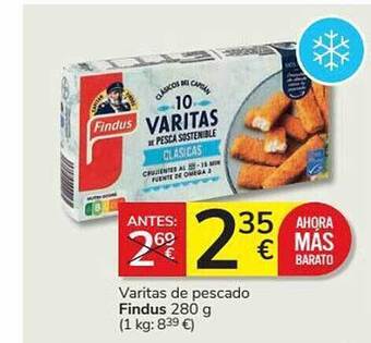 Supermercados Charter Varitas De Pescado Findus oferta