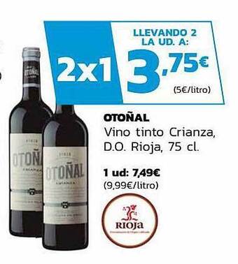 Supermercados Lupa Otoñal Vino Tinto Crianza D.o. Rioja oferta