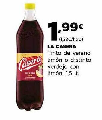 Supermercados Lupa La Casera Tinto De Verano Limón O Distinto Verdejo Con Limón oferta