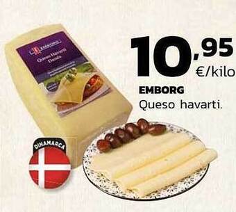 Supermercados Lupa Emborg Queso Havarti oferta