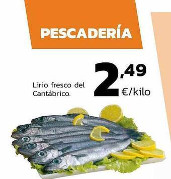 Supermercados Lupa Lirio Fresco Del Cantábrico oferta