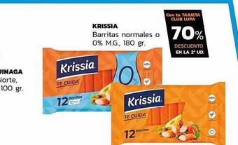 Supermercados Lupa Krissia Barritas Normales O 0% M.g. oferta
