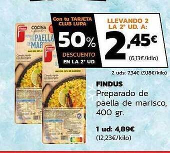 Supermercados Lupa Findus Preparado De Paella De Marisco oferta