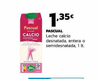 Supermercados Lupa Pascual Leche Calcio Desnatada Entera O Semidesnatada oferta
