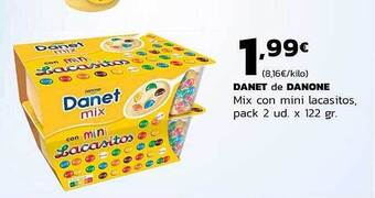 Supermercados Lupa Danet De Danone Mix Con Mini Lacasitos Pack 2 oferta