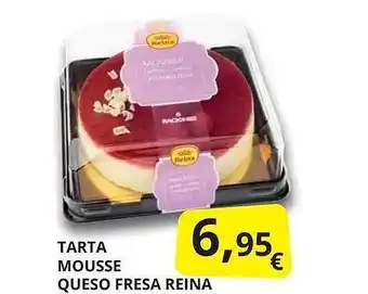 Supermercados MAS Tarta Mousse Queso Fresa Reina oferta