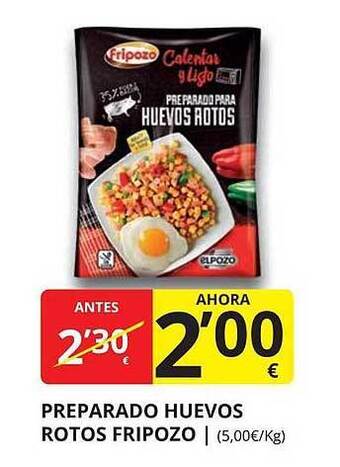 Supermercados MAS Preparado Huevos Rotos Fripozo oferta