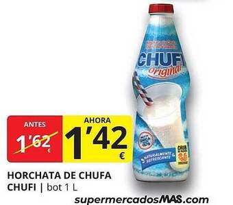 Supermercados MAS Horchata De Chufa Chufi oferta