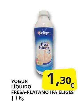 Supermercados MAS Yogur Líquido Fresa-platano Ifa Eliges oferta
