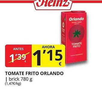 Supermercados MAS Tomate Frito Orlando oferta