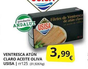 Supermercados MAS Ventresca Atún Claro Aceite Oliva Usisa oferta