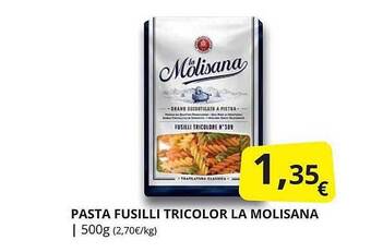 Supermercados MAS Pasta Fusilli Tricolor La Molisana oferta