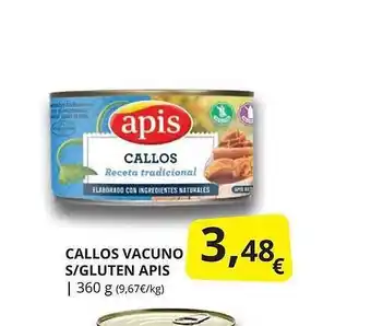 Supermercados MAS Callos Vacuno S Gluten Apis oferta
