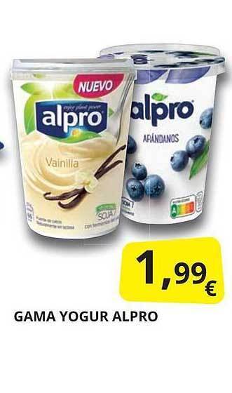 Supermercados MAS Gama Yogur Alpro oferta