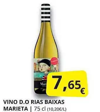 Supermercados MAS Vino D.o. Rias Baixas Marieta oferta