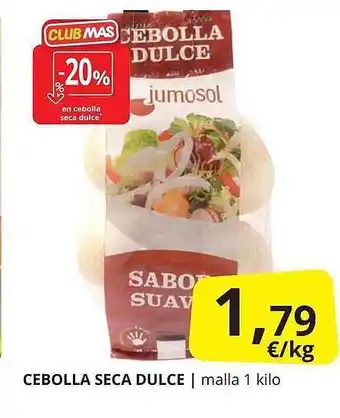 Supermercados MAS Cebolla Seca Dulce oferta