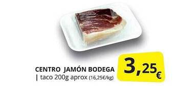 Supermercados MAS Centro Jamón Bodega oferta