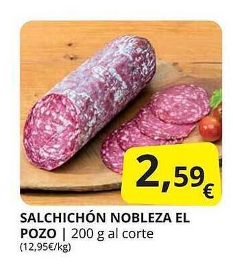 Supermercados MAS Salchichón Nobleza El Pozo oferta