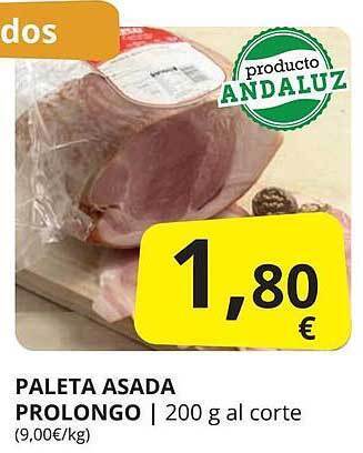 Supermercados MAS Paleta Asada Prolongo oferta