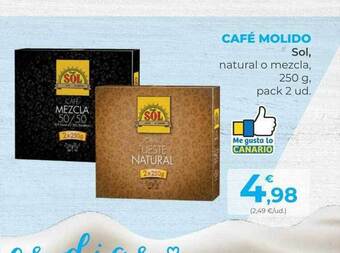 SPAR Gran Canaria Café Molido Sol, Natural O Mezcla oferta