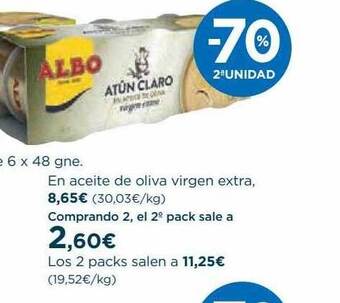Hipercor Atún Claro Albo oferta