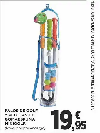 Supercor Exprés Palos De Golf Y Pelotas De Gomaespuma Minigolf oferta