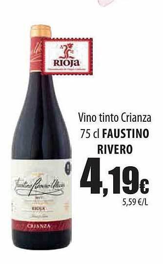 Spar Tenerife Vino Tinto Crianza Faustino Rivero oferta