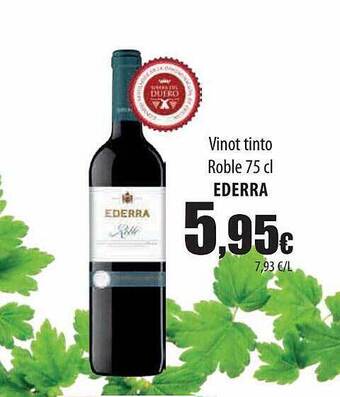 Spar Tenerife Vino Tinto Roble Ederra oferta