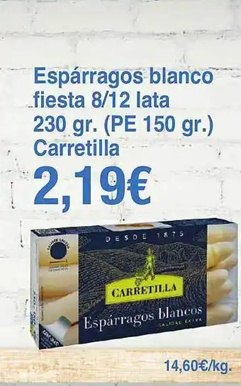 Spar La Palma Espárragos Blanco Fiesta Lata Carretilla oferta