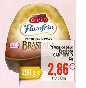 Plenus Supermercados Peituga De Pavo Braseada Campofrio oferta