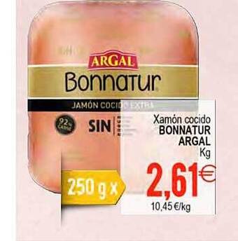 Plenus Supermercados Xamón Cocido Bonnatur Argal oferta