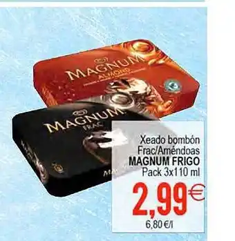 Plenus Supermercados Xeado Bombón Frac O Améndoas Magnum Frigo oferta