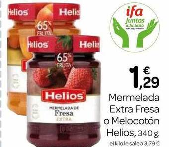 Supermercados El Jamón Mermelada Extra Fresa O Melocotón Helios oferta