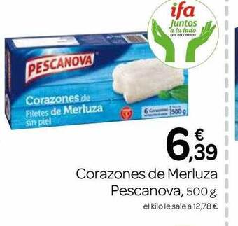 Supermercados El Jamón Corazones De Merluza Pescanova oferta