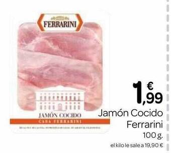 Supermercados El Jamón Jamón Cocido Ferrarini oferta