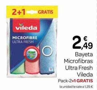 Supermercados El Jamón Bayeta Microfibras Ultra Fresh Vileda oferta