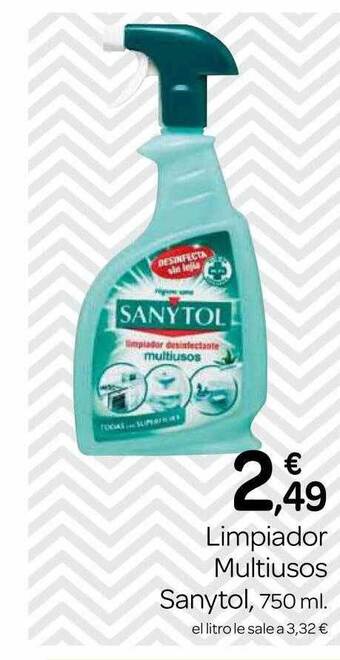 Supermercados El Jamón Limpiador Multiusos Sanytol oferta
