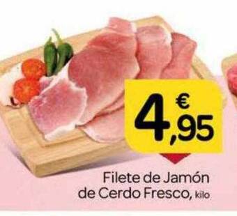Supermercados El Jamón Filete De Jamón De Cerdo Fresco oferta