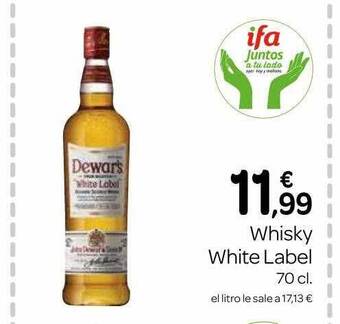 Supermercados El Jamón Whisky White Label oferta