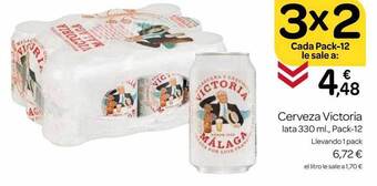 Supermercados El Jamón Cerveza Victoria oferta